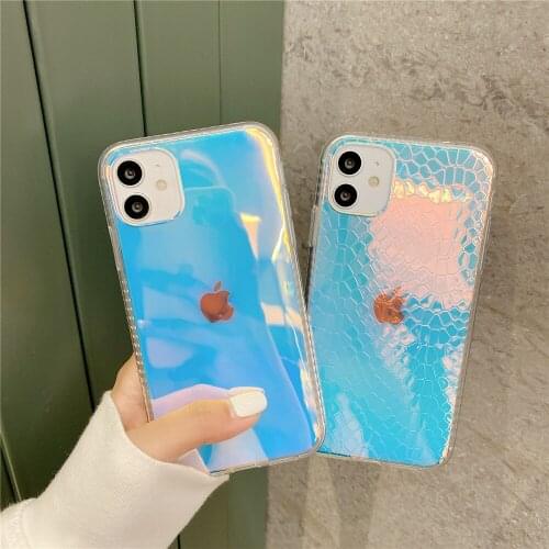 Phone Case for Iphone 13 Pro Max Cover Aurora Discoloration colorful phone Cover for iphone 11 XR Xsmax 7 8Plus 12 Pro Max Cases
