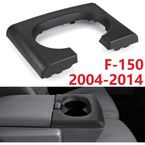 Center Console Cup Holder Armrest Pad Replacement Black for Ford F150 2004-2014