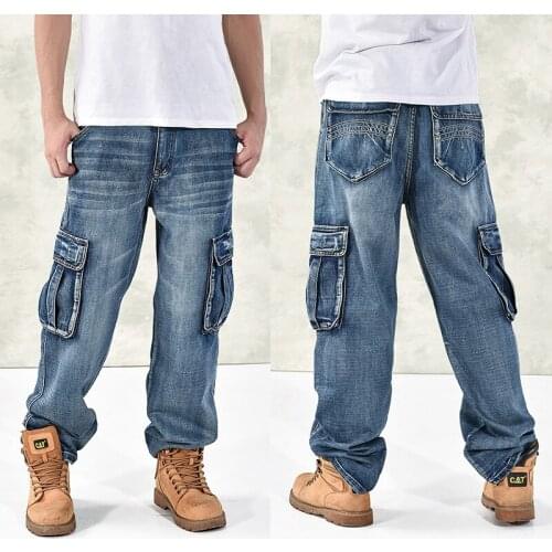 DirWeimon Men's Wide Leg Jeans