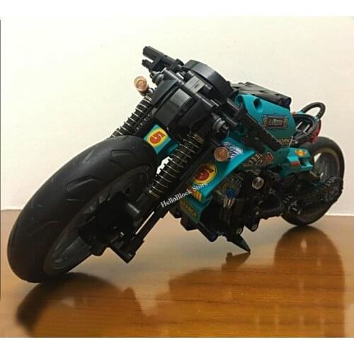 Creatored Expert Speed Motorcycle Building Blocks Bricks Motorbike Model Technical Motor Bicycle Toys For Children Boys Gifts