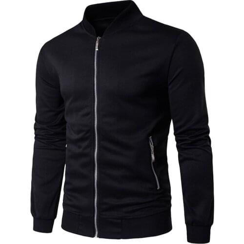 Fashion men baseball jacket Spring autumn thin Casual coat mens black Stand collar Bomber jacket Male slim zipper outerwear 3XL