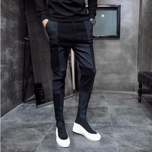Mens pants Korean version of the trend of slim feet sports pants 2020 spring new tide brand closing mouth casual pants men