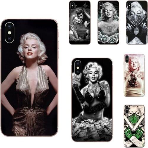 For Xiaomi Mi CC9 CC9E 9T mi10 mi9 mi8 note 9 10 pro lite SE Mi A1 A2 A3 Soft Case Accessories Rock Marilyn Monroe With Guns