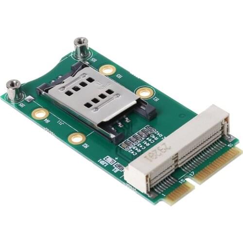 Desktop Extend Extender Extension Adapter Mini PCI-E Adapter with SIM Card Slot for 3G/4G WAN LTE GPS Card Mini PCI-e Adapter