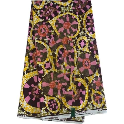 Real Wax 100% Coton Soft99 African Grand Wax Print Fabric Veritable Original Best Quality Ankara Printed Fabric For Dress SP-ER
