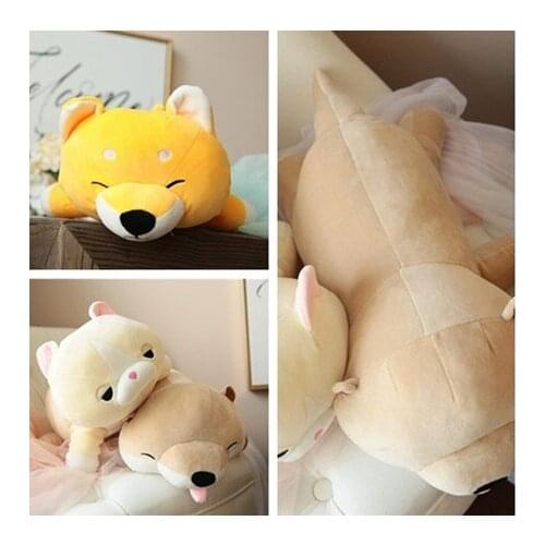 New Arrival Soft Plush Stuffed Animal Akita Dog Doll Anime Toy Cute cat pillow for Girl Kid Cute Cushion brinquedos 45\60cm