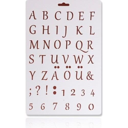 Bakeware Baking Kitchen Accessories Numeral Alphabet Letter Fondant Cake Decorating Tools Number Cake Stencil Template