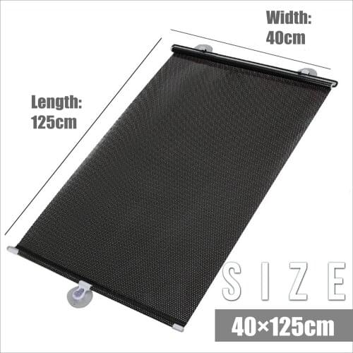 Customized Size Sunshade Window Curtains Black Mesh fabric with Strong Suction cup for car and room Easy to install and remove