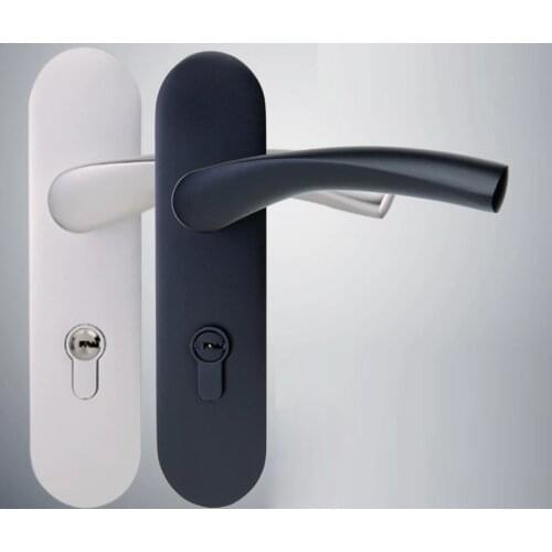 Modern Mute Room Door Lock Handle Fashion Interior Door Knobs Single Bolt Door Lock Anti-theft Gate Lock Furniture Hardware