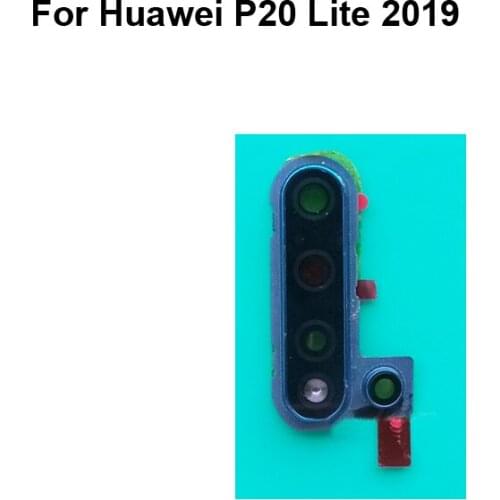 2PCS For Huawei P20 Lite 2019 Rear Back Camera Glass Lens +Camera Cover Circle Housing Replacement test good P 20 Lite 2019