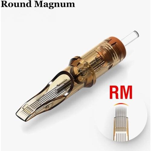 High quality Ambition tattoo cartridge needles round curved magnum M-Taper tattoo needle compatible with Tattoo Pen Machine