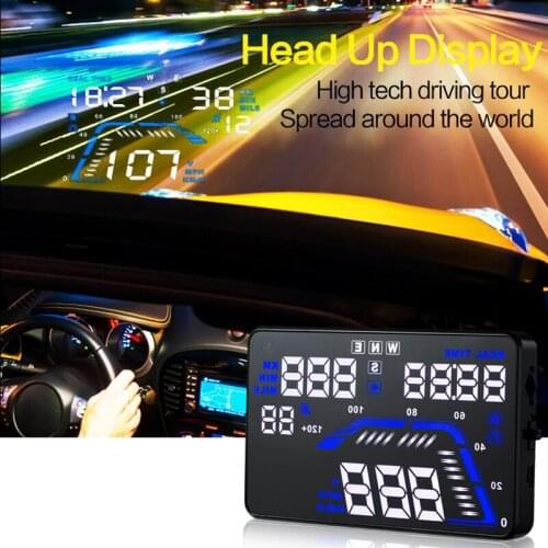 High quality Multifunction 5.5'' HUD Head Up Display for Ssangyong Rexton XLV Tivoli Korando Rodius Turismo Kyron