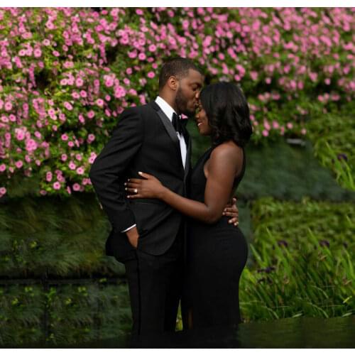 Black Men Suits for Wedding Custome Homme Side Vent New Fashion Best Man Blazers Slim Fit Terno Masculino 2Pieces(Coat+Pants)