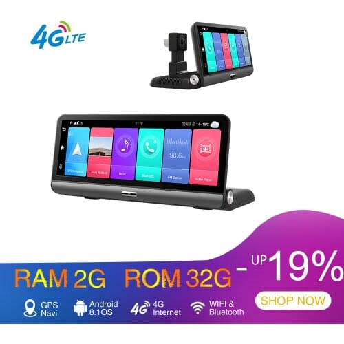 4G ADAS Android Car Dash Camera GPS Navigation FHD 1080P Auto Video Recorder DVR Night Vision WiFi Live Monitor