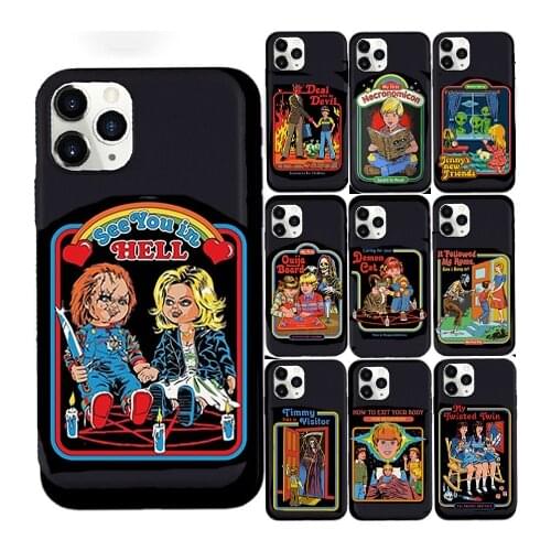 Funny Halloween Lets Summon Demons Graphic Black silicone Phone Case For iPhone 11 Pro XS MAX XR X 7 8 6Plus SE 2020