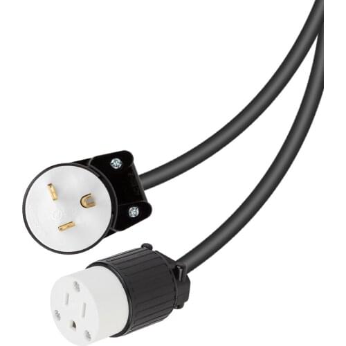 JORINDO NEMA 5-20P 90 ° elbow design plug to 5-15R socket American standard power supply male to female power extension cord