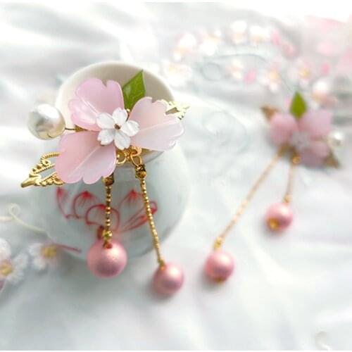 Chinese traditional headdress handmade Girl Blossom Bride Wedding Hair Jewelry