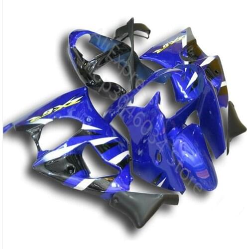 Injection molding fairings set for Kawasaki ZX-6R 2000-2002 blue black motorcycle fairing kit Ninja 636 ZX6R 00-02