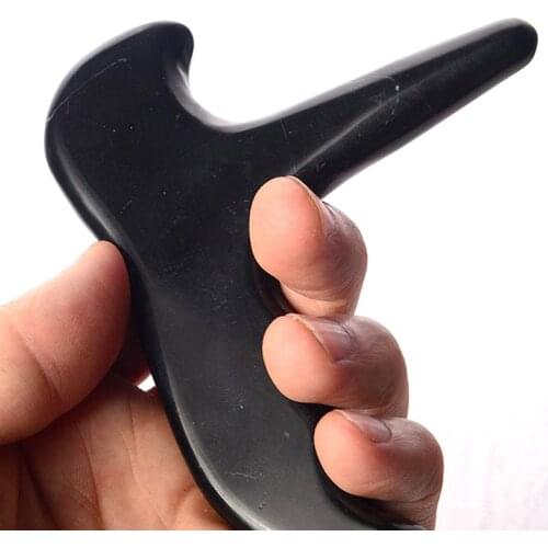 1PCS Natural Stone Meteorite Massage Cone Needle Reflexology Massage Tool Body Massage Foot Shoulder Back Neck Point Stick Tools