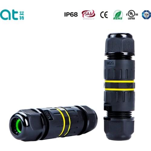 M20 IP68 Cable Waterproof Connector 2/3/4/5/6 Pin Terminal Adapter Screw Wire Connector for Sealed Junction Box LED Gland
