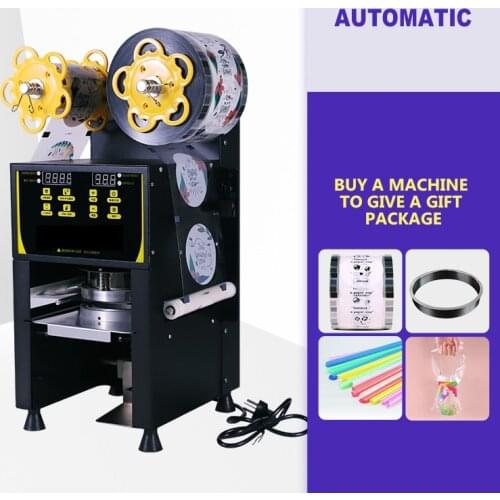 Commercial Sealer Semi-automo Cup Sealing Machine 95mm/90mm Bubble Tea Coffee Packing Sealer Pressure Paper Cup Lid Machine