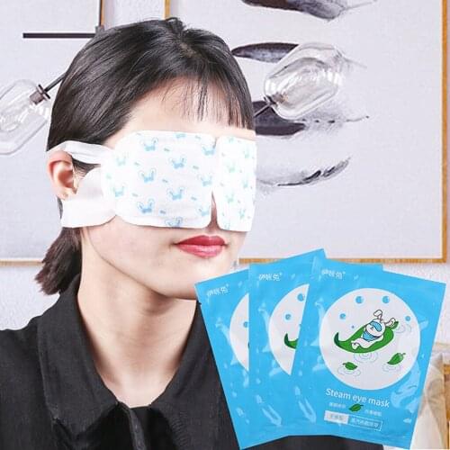 1 pc Sleeping Mask Eyepatch Self-Steam Eye Mask Cover Cotton Creative Detox Moisturising Heating Hot Compress Steam Warmer Spa
