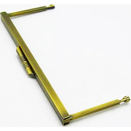 8 ''Metal Clutch Purse Frames - Set of 16 - Antique Brass