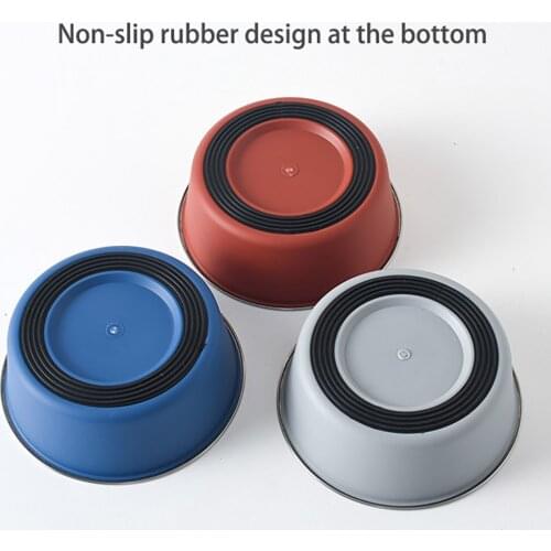 Stainless Steel Pet Feeding Feeder Water Bowl Dog Cat Bowls Non-slip Food Bowl For Pet Dog Cats Puppy Outdoor Food Bowl