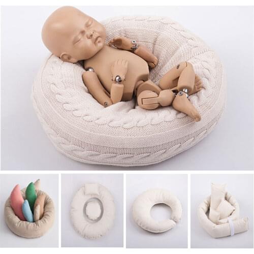 Multifunctional Newborn Baby Photography Props Baby Posing Pillows Newborn Basket Prop Cushion Pad Infant Photoshoot Accessories