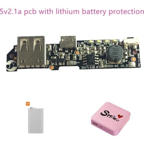 5V 2.1A Power Bank Charger Module Power Bank Circuit Board PCB Step Up Boost Power Bank Module DIY 18650 Battery For Xiaomi