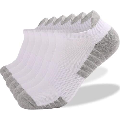 New Men Athletic Socks Women Sport Cotton Breathable Thick Towel Bottom Ankle Sock Outdoor Fitness Running Low Cut Short Socks