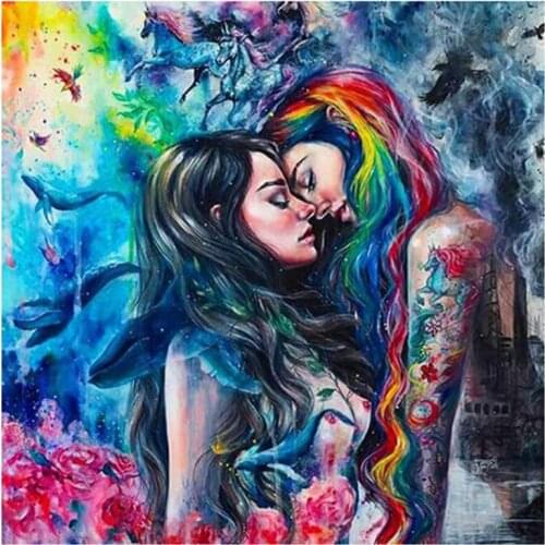 New Arrivals 5D DIY Full Round Diamond Painting Cartoon Girl 3D Embroidery Cross Stitch Rhinestone Mosaic Home Decor Gift Y1160