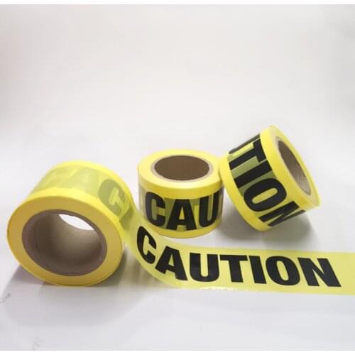 Plastic Caution Tape No Adhesive Warning Tape PE Barricade Tape Factory Spot Sell In Stock OEM & ODM