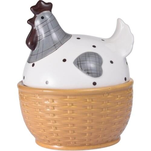 Egg Tray Holder Egg Storage Box Hen Shaped Earthenware Jar Egg Nest Refrigerator Fresh Storage Boxs Kitchen Storage Container