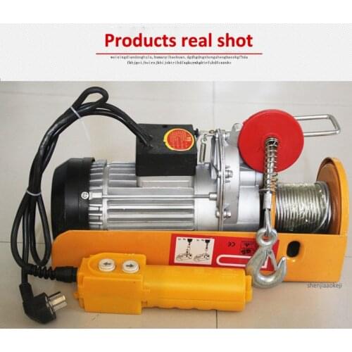 Hot Sale Small Electric Crane PA400 Mini Portable Hoist Crane 12/20/30m Steel Wire Windlass Small Home Crane Renovation Crane