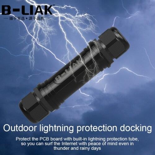 RJ45 Waterproof Lightning protection IP68 Ethernet Network Cable Connector double head Outdoor Lan Coupler Adapter Female for