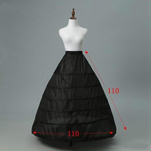 Mermaid Crinoline Petticoats Plus Size Sexy Black Bridal Hoop Skirt High Quality Ruffle Wedding Accessories