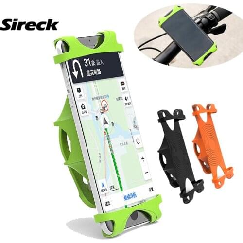 Sireck Universal Bike Phone Holder For 4.0-6.0 Inch Silicone Bicycle Smartphone Handlebar Holder Mount GPS Support Accessories