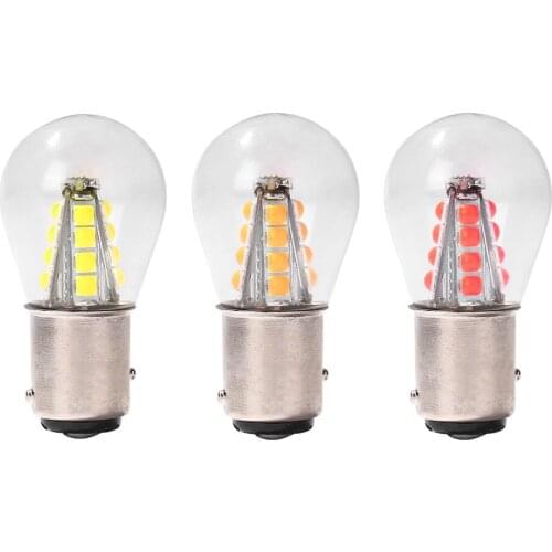 LED Car Bulb 1157 BAY15D 3030 SMD Glass Turn Signal Brake Reverse Lamp Bulb 3W Car Tail Daytime Running Turn Signal Light
