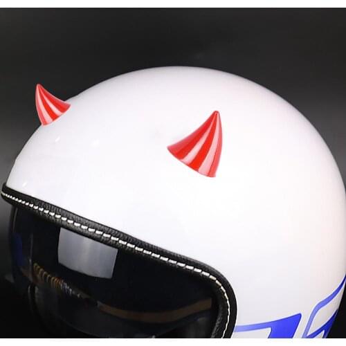 Motorcycle Helmet Corner Plastic Silicone Suction Cup Soft Horn Decoration Headwear Horn Helmet Decoration Accessories