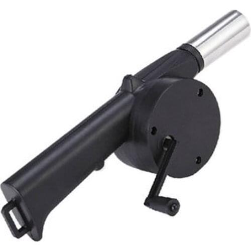 24.5*8cm Outdoor Cooking BBQ Fan Air Blower For Barbecue Fire Bellows Hand Crank Tool Picnic Camping BBQ Barbecue Tool