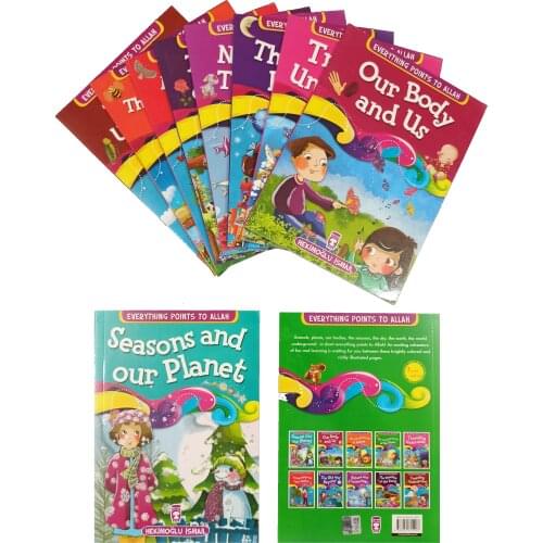 Everything Points to Allah (10 Kitap) are suitable for children to understand easily, we are learning about God English Language