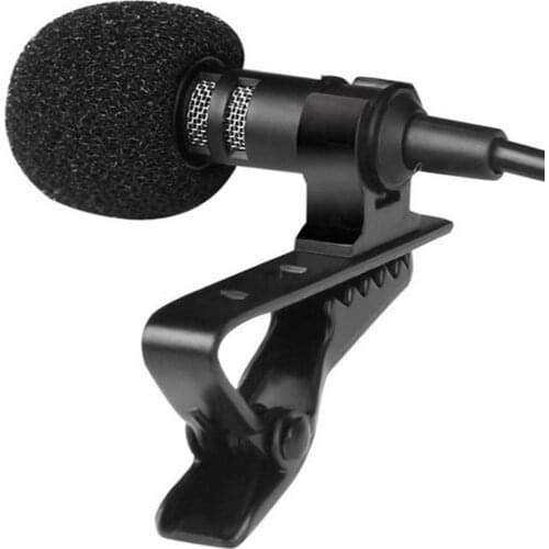 3.5 Mm Microphone Clip Tie Collar For Mobile Phone Speaking In Lecture Bracket Clip Vocal Audio Lapel Microphone