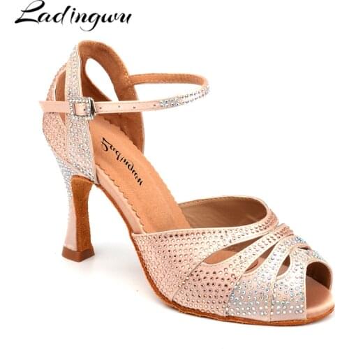 Ladingwu Dance Shoes Women Latin Shoes Professional Ballroom dancing shoes for women zapatos de baile latino mujer Performance