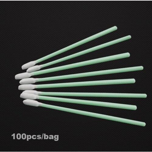 100PCS/bag SC FC LC MU ST fiber optic cleaning Sticks rod FOS-250mm 2.5MM Fiber Optic Connector Cleaner Cotton swab