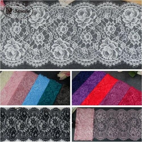 13 Color Beautiful Flower Eyelash Lace Clothing Stitching Lace DIY Wedding Veil Home Table Flag Material RS2743