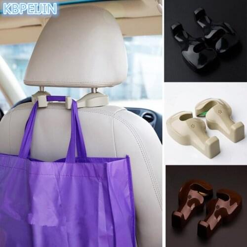 2pcs Car styling Automobiles Headrest Mount Storage Hooks Clips for Land Rover discovery 2 3 4 freelander 1 2 a9 a8 accessories