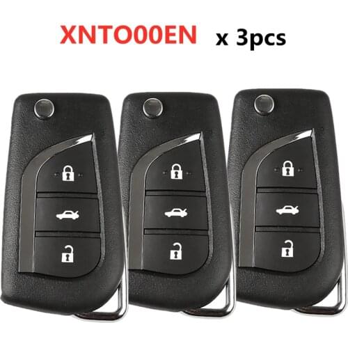 3pcs/lot XHORSE XNTO00EN XN008 for Toyota Style Wireless Universal Remote Key 3 Buttons work with VVDI key tool and VVDI2