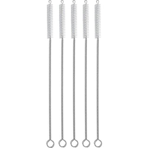 5Pcs/lot Food Grade Cleaning Brush Stainless Steel Wash Drinking Straw Cleaning Brush Set Brush Cleaner