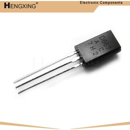 50piece 2SD667 D667 TO92 TO-92L Plastic-Encapsulate Transistors New original In Stock